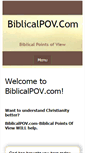 Mobile Screenshot of biblicalpov.com