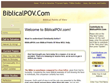 Tablet Screenshot of biblicalpov.com